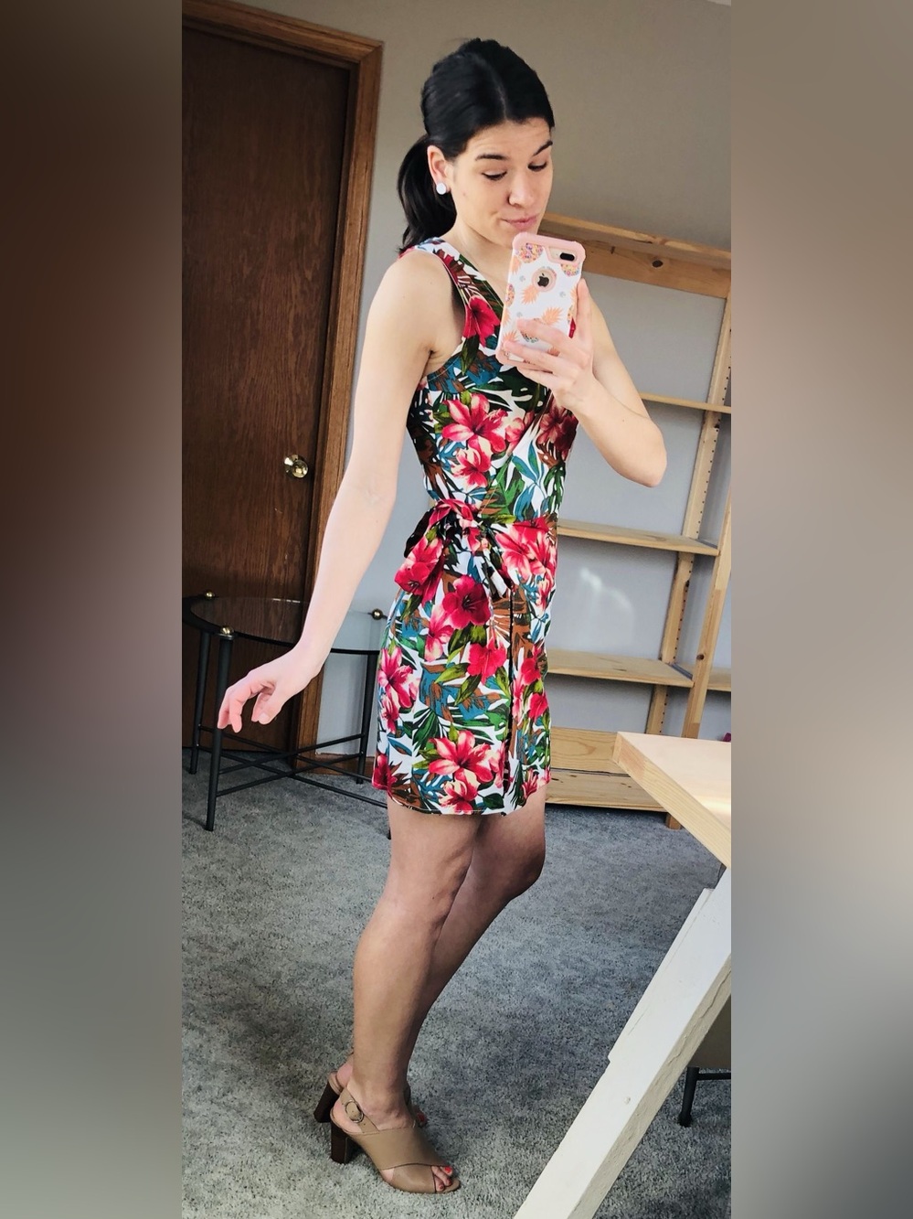 Everly Floral Wrap Dress